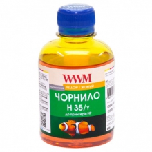 Чорнило для СНПЧ WWM H35 Yellow для HP 200г (H35/Y) водорозчинне w_H35/Y