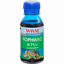 Чернила WWM H71 Cyan для HP 100г (H71/C-2) водорастворимые w_H71/C-2