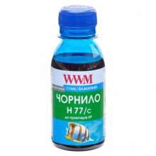Чернила WWM H77 Cyan для HP 100г (H77/C-2) водорастворимые w_H77/C-2