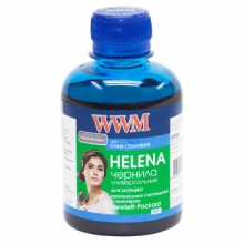Чернила WWM HELENA Cyan для HP 200г (HU/C) водорастворимые w_HU/C