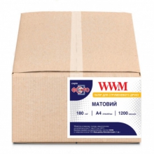 Фотопапір WWM матовий 180Г/м кв, А4, 1200л (M180.1200) w_M180.1200