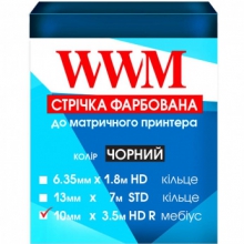 Лента красящая WWM 10мм х 3.5м HD правый Refill Black (R10.3.5HR) w_R10.3.5HR