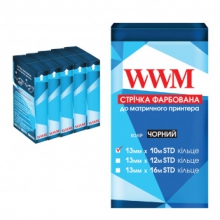 Стрічка фарбуюча комплект 5шт 13мм х 10м STD кільце Refill Black (R13.10S5) w_R13.10S5