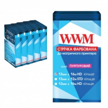 Стрічка фарбуюча WWM 13мм х 16м HD кільце Purple ( R13.16HP5) 5шт w_R13.16HP5