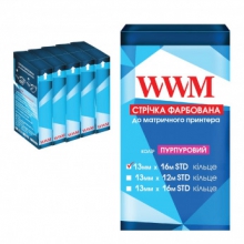 Стрічка фарбуюча WWM 13мм х 16м STD кільце Refill Purple (R13.16SP5) 5шт w_R13.16SP5