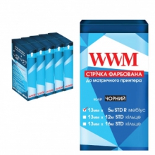 Стрічка фарбуюча WWM 13мм х 5м STD правий Black (R13.5SR5) 5шт w_R13.5SR5