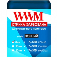 Стрічка фарбуюча WWM 8мм х 7м STD кільце Refill Black ( R8.7S) w_R8.7S