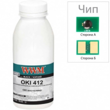 Тонер і Чіп WWM 90г Black (TC-B412-90-WWM) w_TC-B412-90-WWM