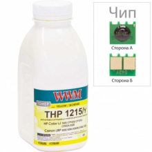 Тонер и Чип WWM 35Г Yellow (Желтый) (TC1025Y) w_TC1025Y