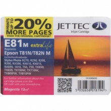Картридж JetTec для Epson Stylus Photo R270/T50/TX650 аналог C13T08234A10/C13T11234A10 Magenta (110E008203) w_110E008203