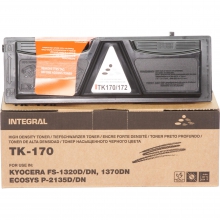 Туба з тонером Integral для Kyocera-Mita FS-1320D/1370DN аналог TK170/TK172 Black 240г (12100054c) з чіпом w_12100054C
