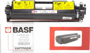 Картридж тонерний BASF для Canon LBP-162DW, MF264/267/269DW аналог Canon 051, 2168C002 Black (BASF-KT-CRG051) w_BASF-KT-CRG051