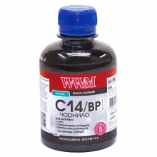 Чорнило WWM C14 Black для Canon 200г (C14/BP) пігментне w_C14/BP