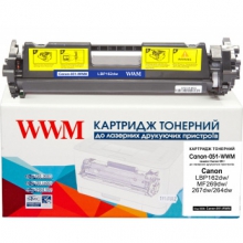 Картридж тонерный WWM для Canon LBP162dw/MF269dw/267dw/264dw аналог Canon 051 Black ( 1700 коп.) (Canon-051-WWM) w_Canon-051-WWM