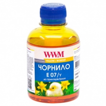 Чернила WWM E07 Yellow для Epson 200г (E07/Y) водорастворимые w_E07/Y