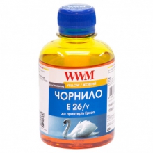 Чернила WWM E26 Yellow для Epson 200г (E26/Y) водорастворимые w_E26/Y