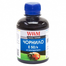 Чернила WWM E50 Black для Epson 200г (E50/B) водорастворимые w_E50/B