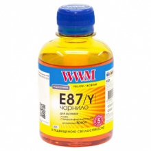 Чернила WWM E87 Yellow для Epson 200г (E87/Y) водорастворимые w_E87/Y