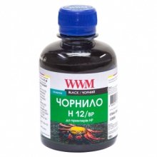 Чорнило WWM H12 Black для HP 200г (H12/BP) пігментне w_H12/BP
