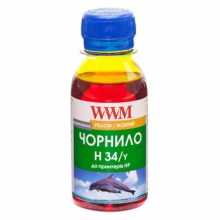 Чорнило WWM H34 Yellow для HP 100г (H34/Y-2) водорозчинне w_H34/Y-2