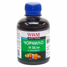 Чорнило для СНПЧ WWM H35 Black для HP 200г (H35/BP) пігментне w_H35/BP