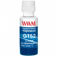 Чернила WWM GT52 100г Cyan (Синий) (H52C) w_H52C