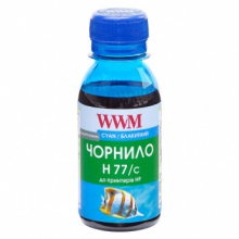 Чорнило WWM H77 Cyan для HP 100г (H77/C-2) водорозчинне w_H77/C-2