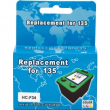 Картридж MicroJet для HP DJ 5743/6543 аналог HP №135 Color (HC-F34) w_HC-F34