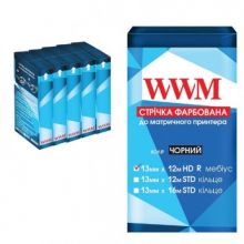 Лента красящая WWM 13мм х 12м HD правый Refill Black (R13.12HR5) 5шт w_R13.12HR5