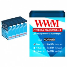 Стрічка фарбуюча WWM 8мм х 1.8 м HD кільце Refill Black (R8.1.8H5) 5шт w_R8.1.8H5