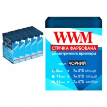 Стрічка фарбуюча WWM 8мм х 7м STD кільце Refill Black ( R8.7S5) 5шт w_R8.7S5